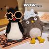 Eyebrow Owl Doll Plush Fried Penguin Toy Doll Cute Holiday Gift