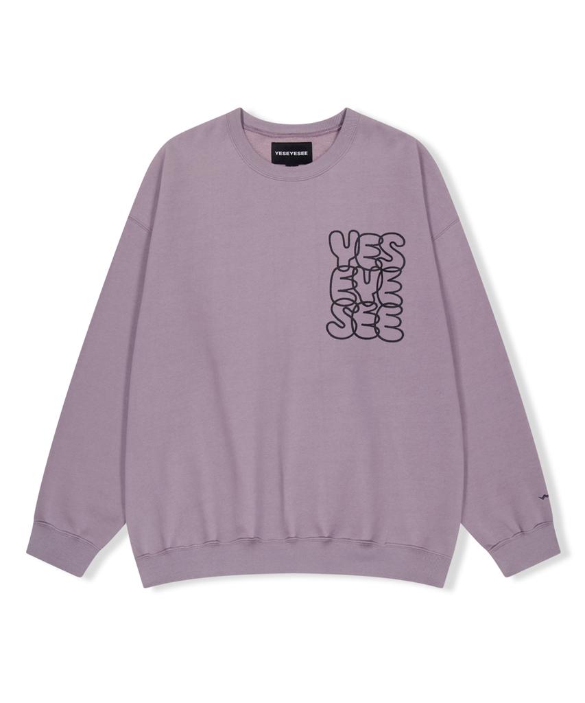 Толстовка YESEYESEE с логотипом C, лавандовая