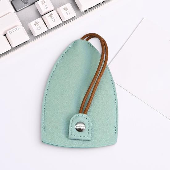 Органайзер для ключей из искусственной кожи, выдвижной автомобильный брелок-кошелек, защита от потери, портативный чехол для хранения ключей, застежка-кнопка