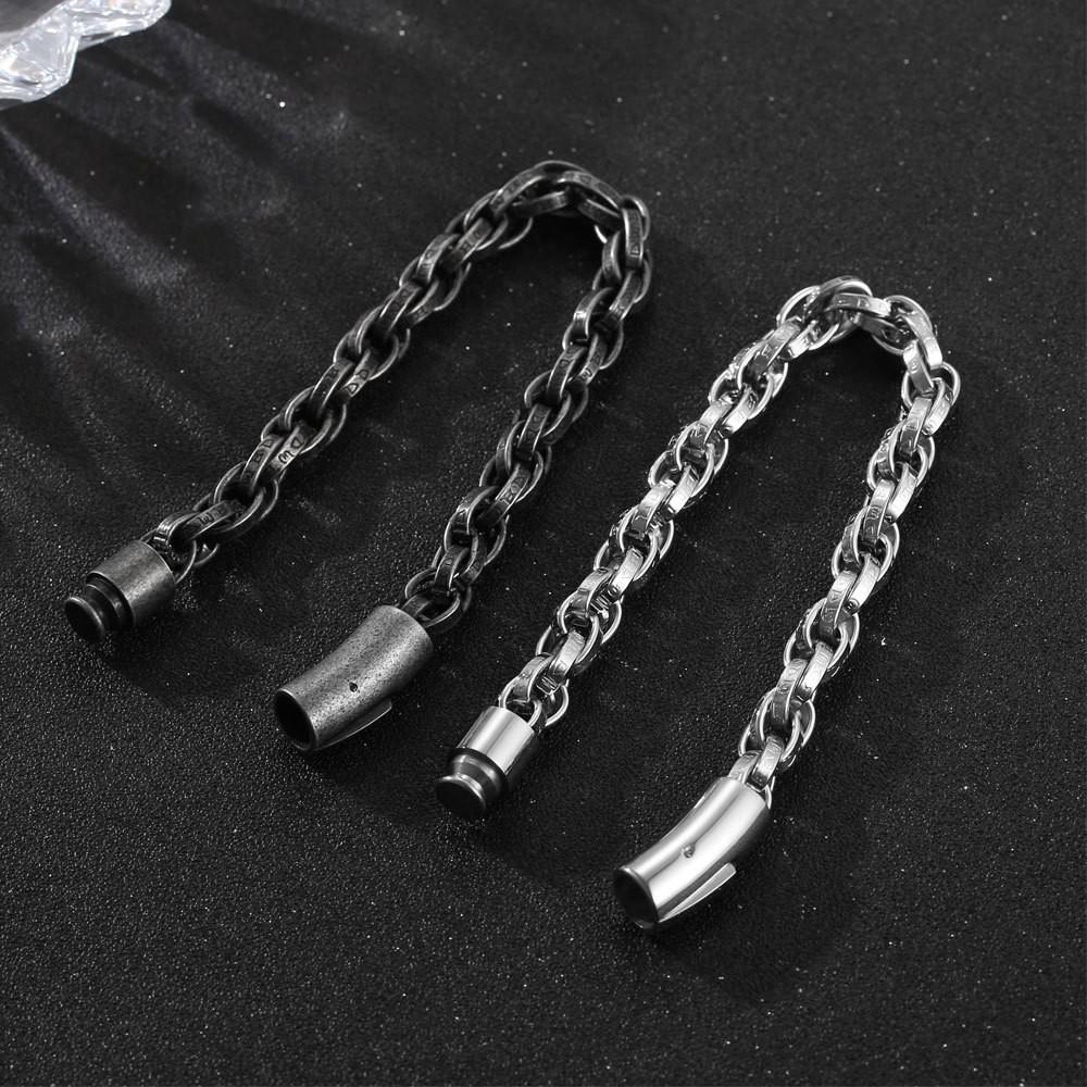 Retro Old Men's Bracelet Handmade Chain Woven Twist Bracelet Personalized Jewelry