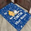 Name Custom Adventures of Tintin Cartoon Carpet Rug for Living Room Bedroom Home Sofa Decoration,Kids play Non-slip Floor Mat