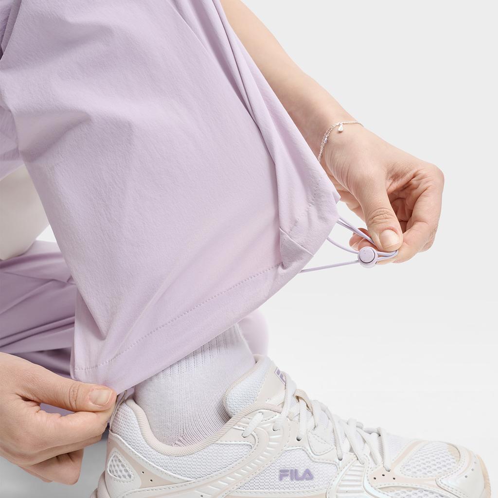 Fila Оригинальные Модные Простые Классические Ретро Спортивные Универсальные Удобные Свободные Вязаные Повседневные Брюки Женские Низ Белл-Пурпурный F51W629801FPU