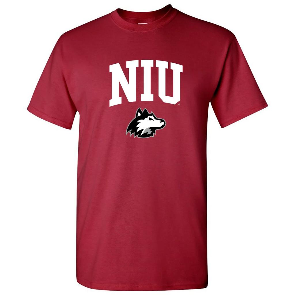 Northern Illinois University Huskies Arch Logo Licensed Unisex Tee - Cardinal