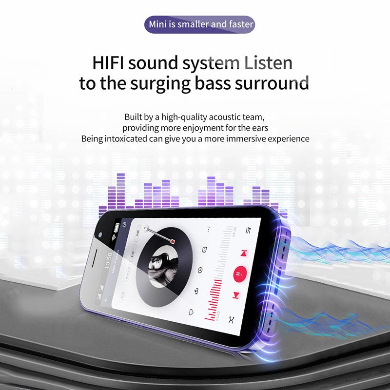 Soyes Маленький смартфон XS14 PRO 4G 3,0-дюймовый четырехъядерный процессор Android 9.0 2 ГБ/3 ГБ ПЗУ 16 ГБ/32 ГБ/64 ГБ 2600 мАч Face ID Type C OTG мобильный телефон с двумя SIM-картами