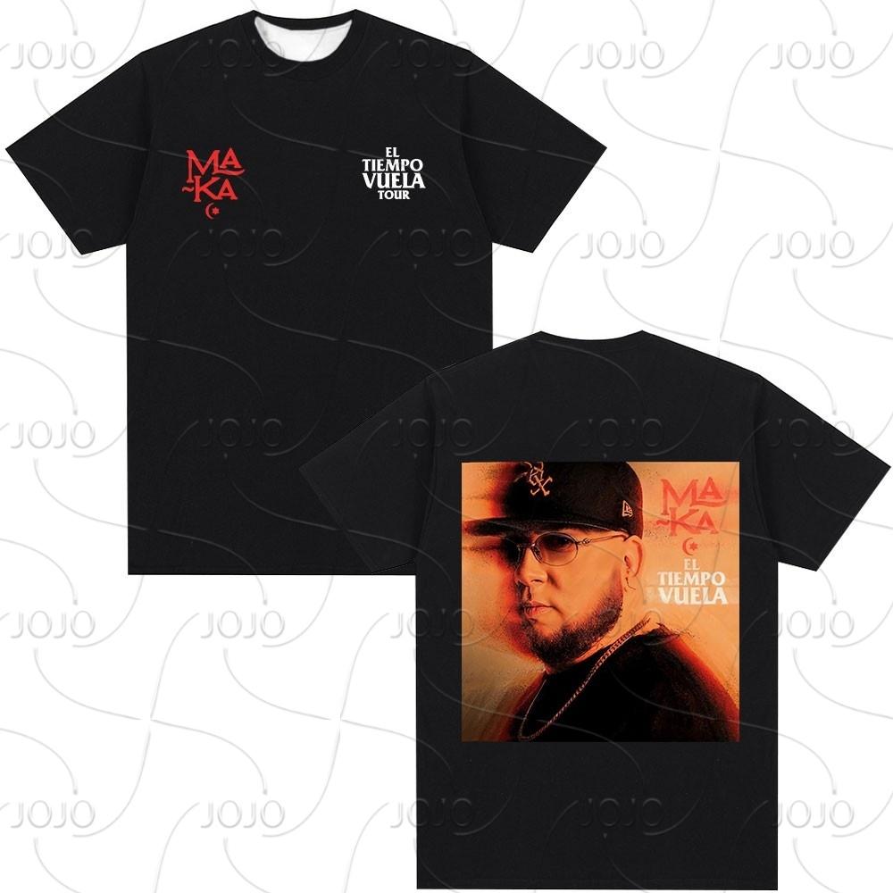 Rapper Maka Aura 2025 Tour Merch T Shirts Men Women Fashion Vintage Street T-shirt Casual Short Sleeve T Shirt Streetwear