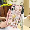 Shockproof Cartoon Phone Case For Infinix Zero X/X Pro/X6811/X6811B Soft Case Cute Dirt-resistant Ring Kickstand Durable