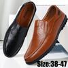 Мужские повседневные туфли из воловьей кожи, нескользящая обувь на мягкой подошве на плоской подошве, деловые туфли на плоской подошве, большие размеры 38-47