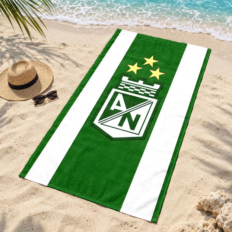Atletico Nacional Microfiber Beach Towel Quick Dry Sand Free Lightweight Beach Towels for Travel Swimming Camping