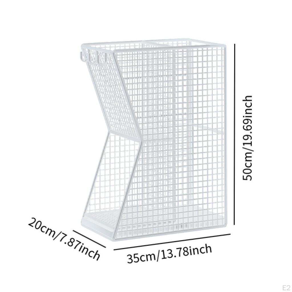 Umbrella Rack Organizer with Drip Tray Stable Creative Convenient Holder Storage