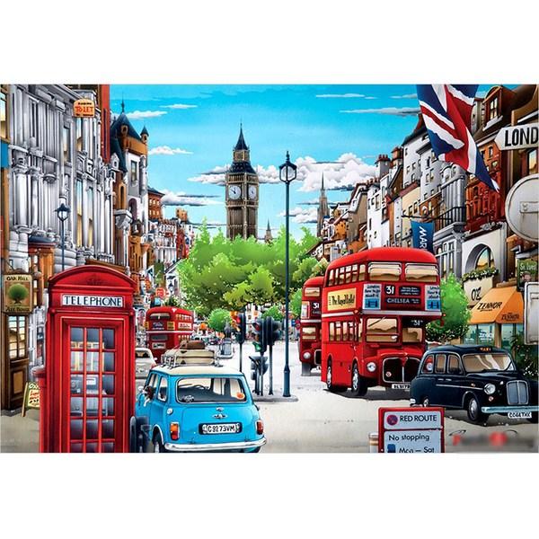 Пазл Life London's Peaceful Afternoon Picture Puzzle 51x73,5см 1000 деталей, 1 штука, 1000 деталей Пазл, Детские игры, Развивающие игрушки