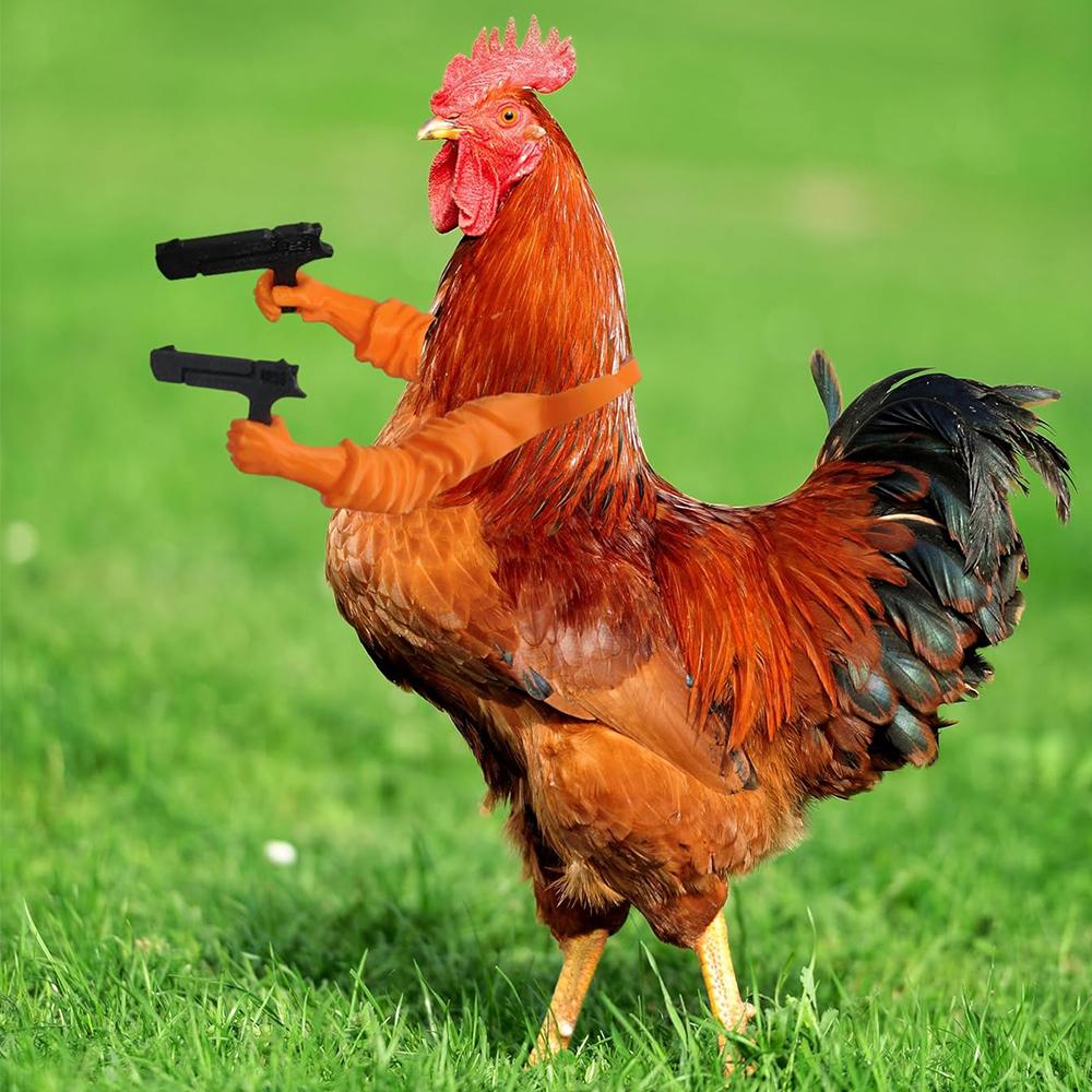 3 шт. Уникальные забавные 3D-печатные куриные руки для надевания на кур