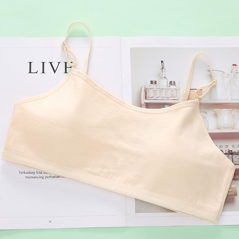 Однотонный тренировочный бюстгальтер для девочек 12-15 лет