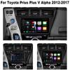 9-дюймовый Android 14 автомобильный радиоприемник для Toyota Prius V Plus Alpha 2012 2013 2014 2015 стереоплеер GPS навигация Carplay Auto LHD RHD DVD