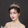 Свадебная тиара в стиле ретро, хрустальная стеклянная бриллиантовая свадебная корона, высококачественные аксессуары, аксессуары для волос из сплава, тиара, ювелирные изделия