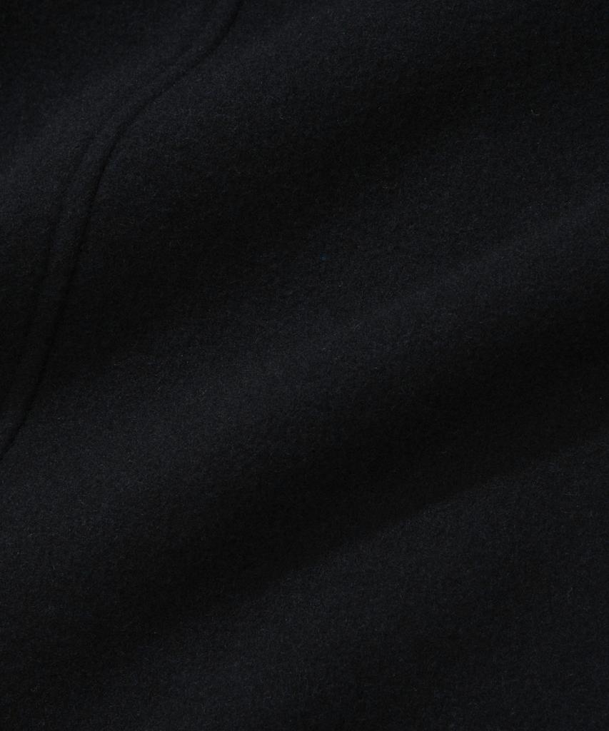 KIIMUIR [Drape Wool] Cashmere Blend Semi-Overfit Balmacaan Coat_Navy