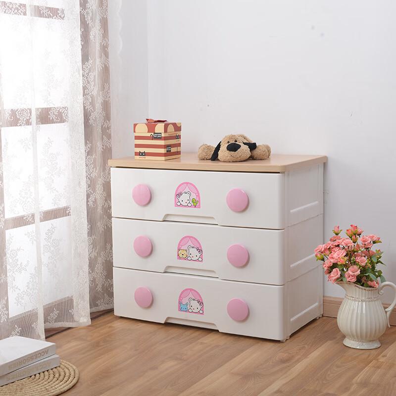 WEZHO Wooden Top Drawer Storage Cabinet