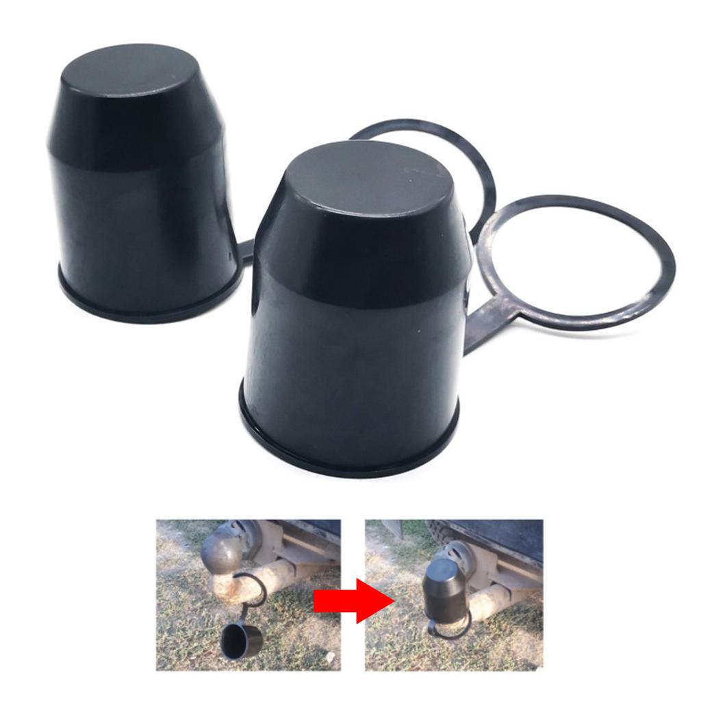 Universal 50MM Tow Bar Ball Cover Cap Truck Trailer Ball Cover Tow Bar Cap Hitch Trailer Towball Protect Car Accessories