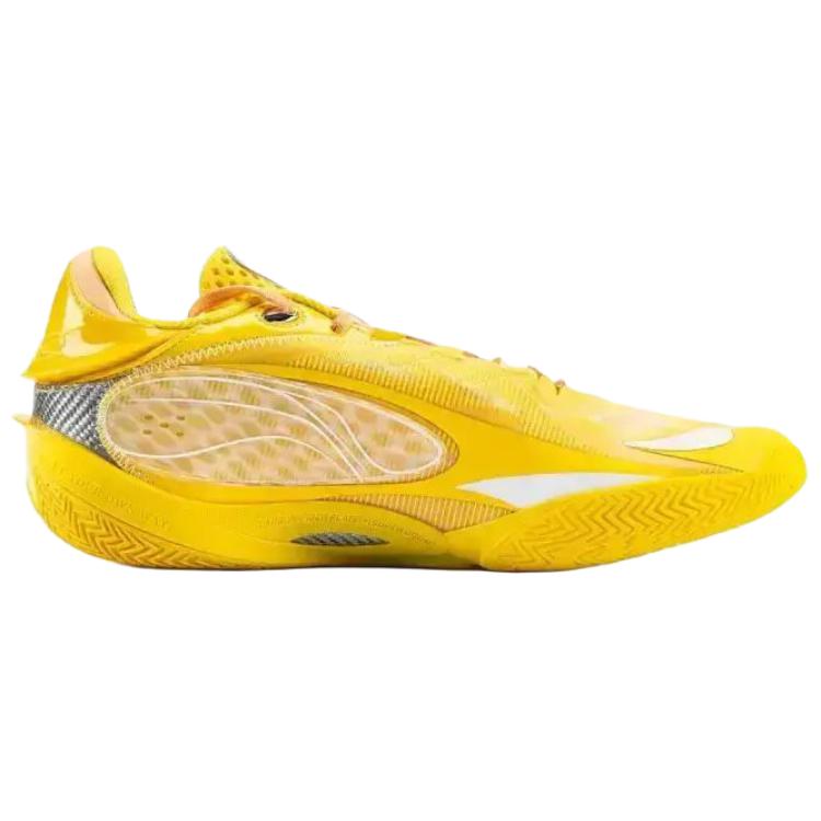 Li Ning Wade 808 5 ULTRA Износостойкое Покрытие Низкие Баскетбольные Кроссовки Мужские Лимонные ABAV015-20