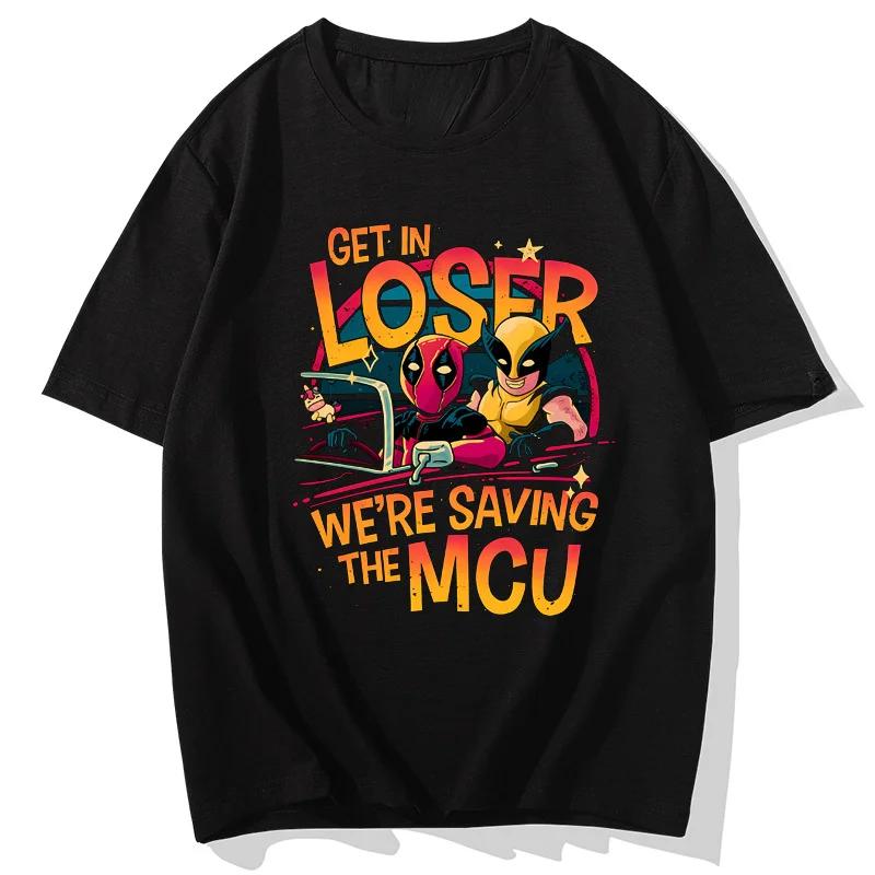 Дэдпул Росомаха 3 Хлопок Мужская Женская Футболка Аниме Фильм Короткий Рукав Детская Футболка Мальчик Девочка Большой Размер Топы Принт Мода