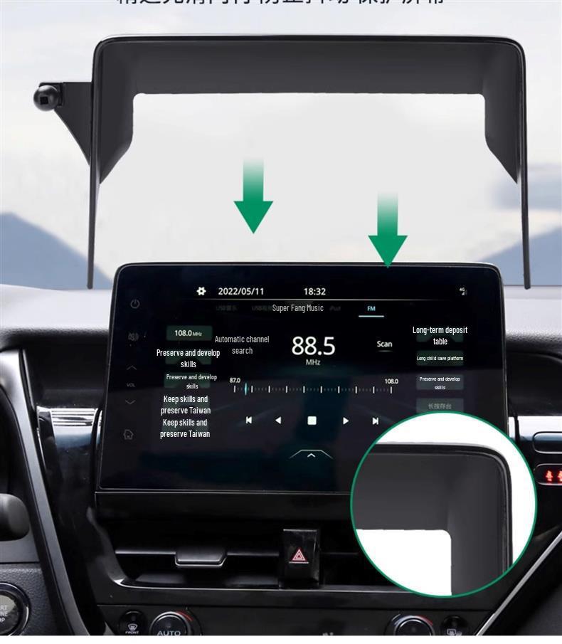 Автомобильный держатель для Toyota Camry 2023 8-го поколения - Роскошная и модная версия, Центральная консоль с большим экраном.