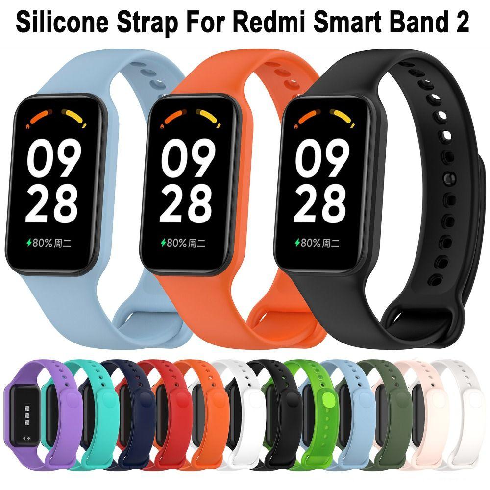 Silicone Band Strap For XiaoMi Redmi Smart Band2 Watchstrap For Redmi Band 2 WristBand Bracelet Replacement Belt Sport Strap