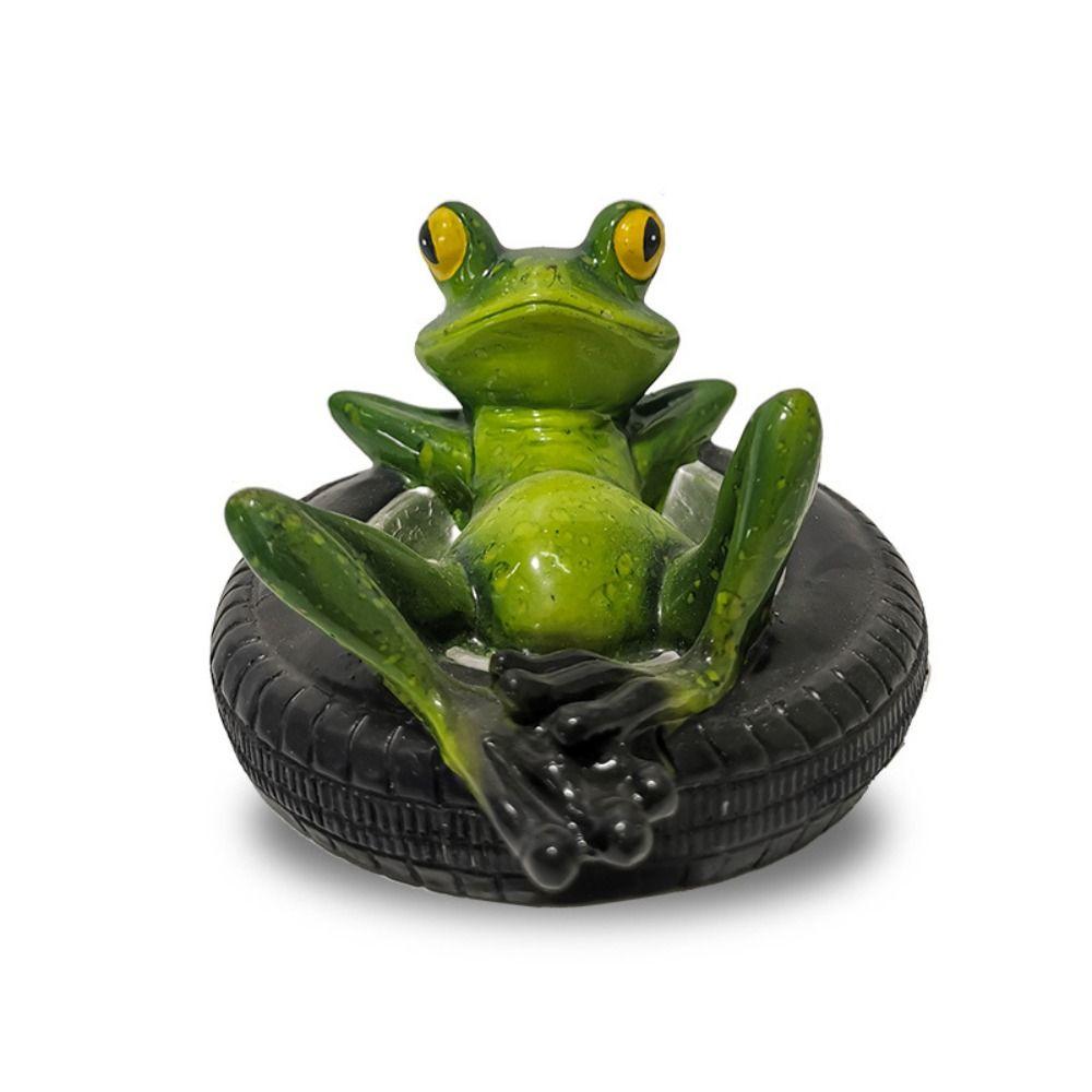 Floating Frog Statue Waterproof Resin Frog Decoration Natural Floating Frog Ornament Fish Tank