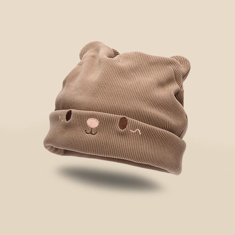 Шапка-конфайнмент женская осенне-зимняя универсальная вязаная шапка, подчеркивающая лицо, маленькая теплая шапка, модная трендовая шапка-бини, шапка-чехол