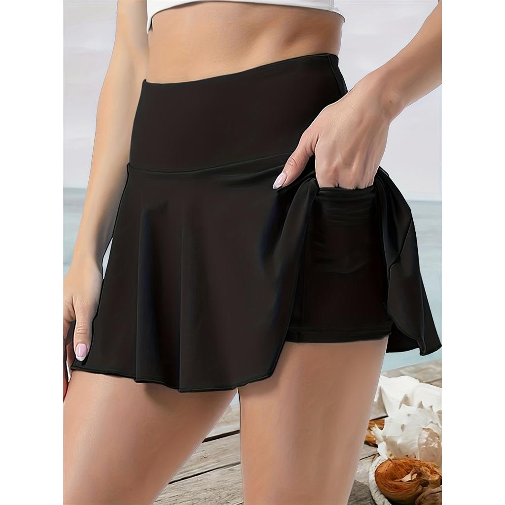 Outdoor Sports Casual Comfortable Versatile Half Skirt, Pleated Skirt Women's Models