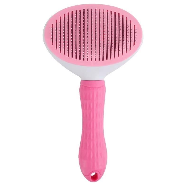 Pet Hair Removal Brush Dog Hair Comb Stainless Steel Automatic Hair Fading Cat Comb Pet Cleaning Grooming Supplies