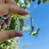 Pixel Art Mosaics Keychains Transparent Mosaic Lens Keyring  Travel Memories