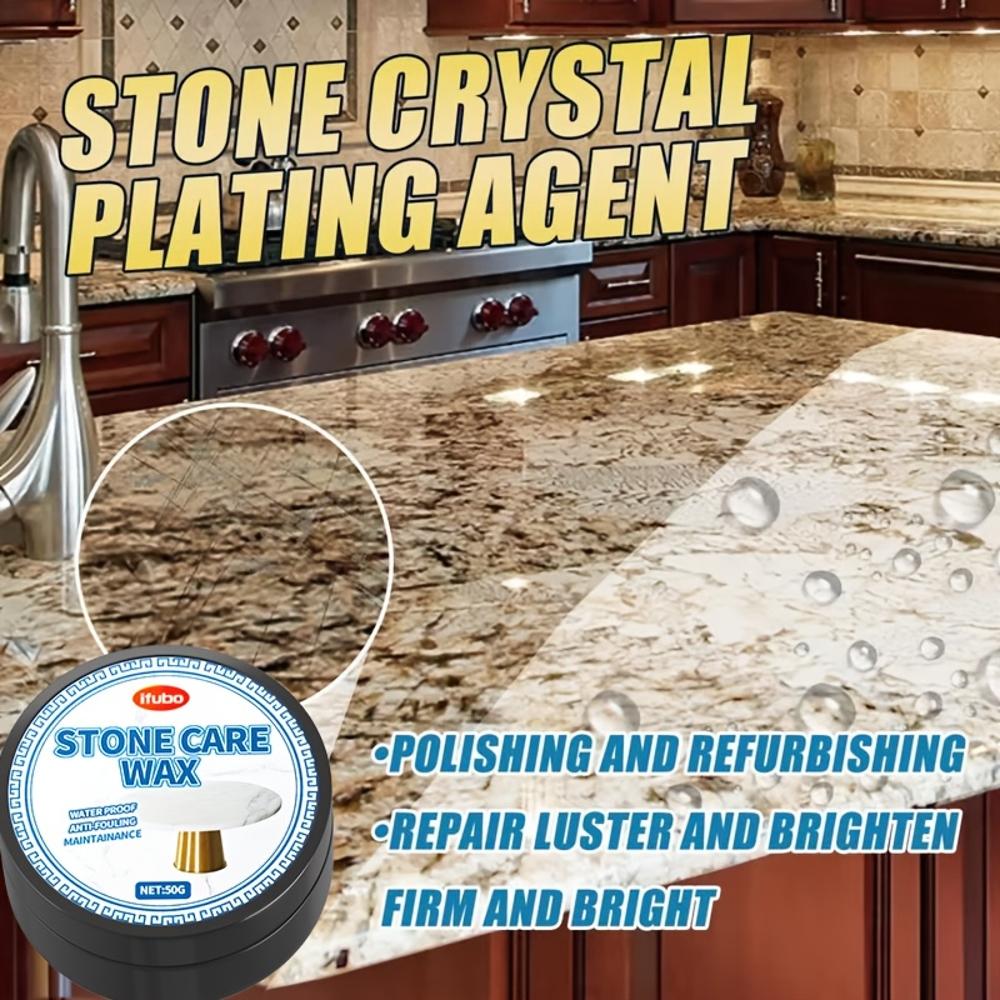 Полировальный воск - Уход за камнем и глянцевый коврик для пола, Водоотталкивающий воск для ухода за керамическим кирпичом, Нано уход за камнем, Естественный блеск, Осветляющий
