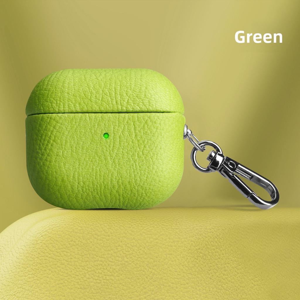 Подходит для защитного чехла для Bluetooth-гарнитуры Airpodspro3, защитного чехла с рисунком личи для Airpodspro2