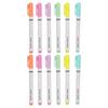 12 Pcs Fabric Markers 6 Colors Fine Tip Smoothing Coloring Marker Fabric Pens for Textile Shoes Shir
