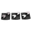3Pcs Diamond Grinding Block Dovetail Arrow Tooth Black Polishing Pad for Cement Concrete