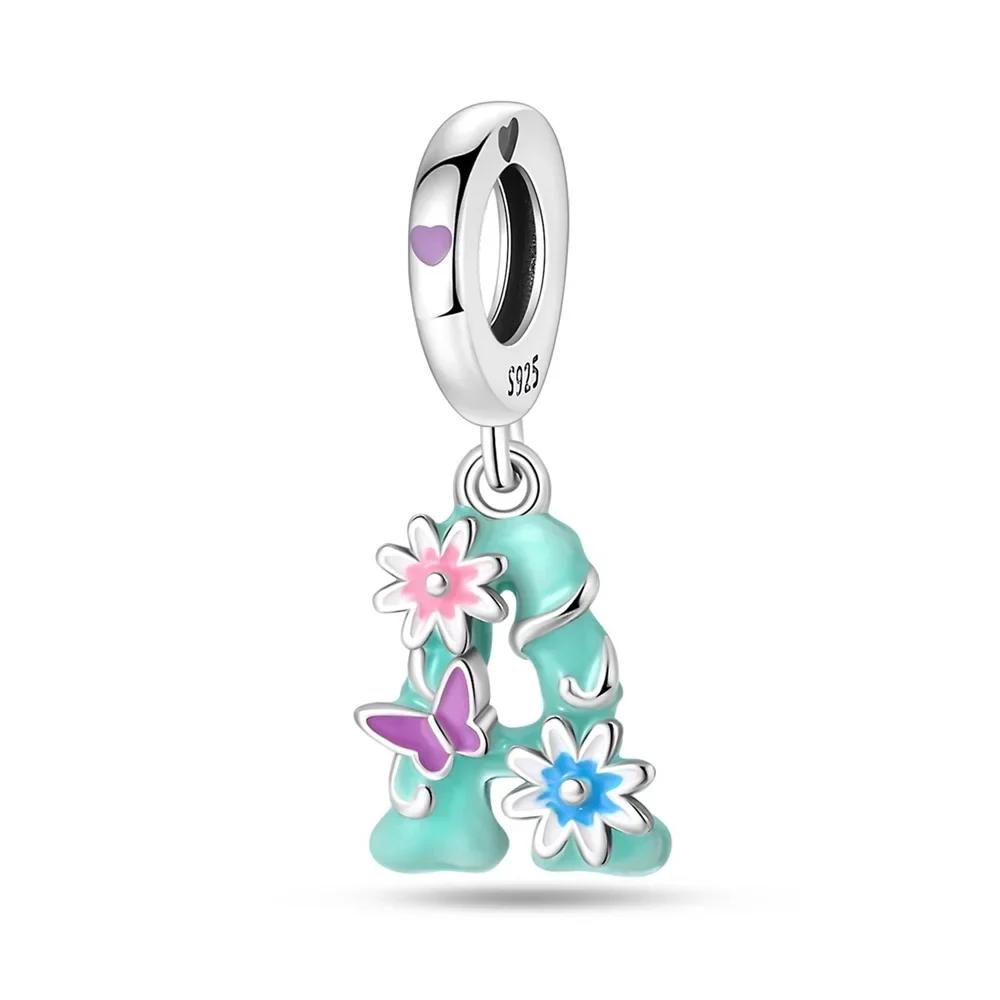 Coppercharm Милый Животный Лягушонок Забирающийся Шарм Сине-Зеленый Подходит для Оригинального Браслета Женский Подарок