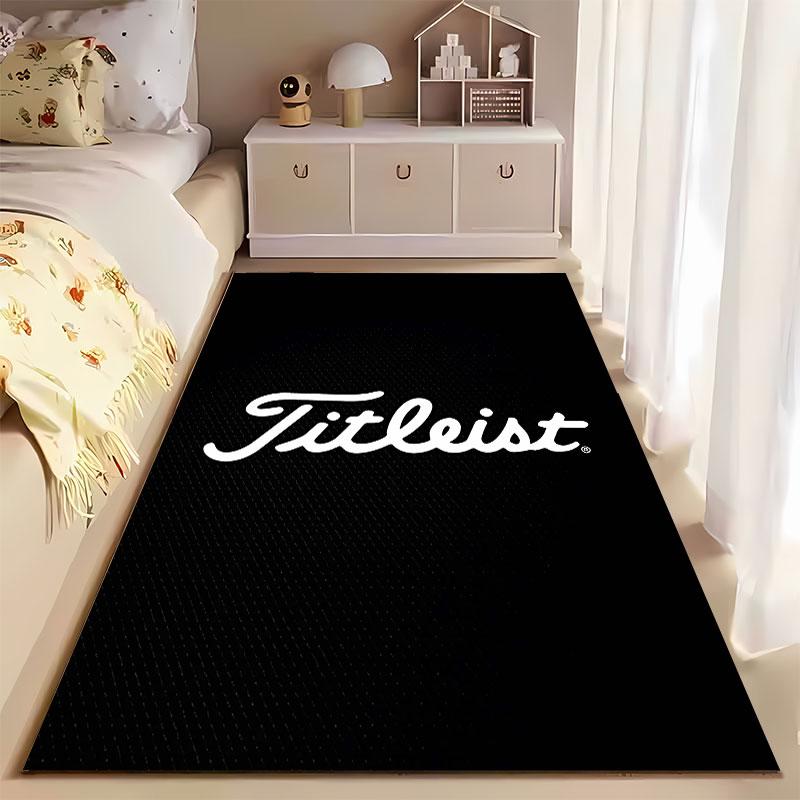 Titleist Logo Black Carpet suitable as a non-slip mat for the living room or bedroom sofa