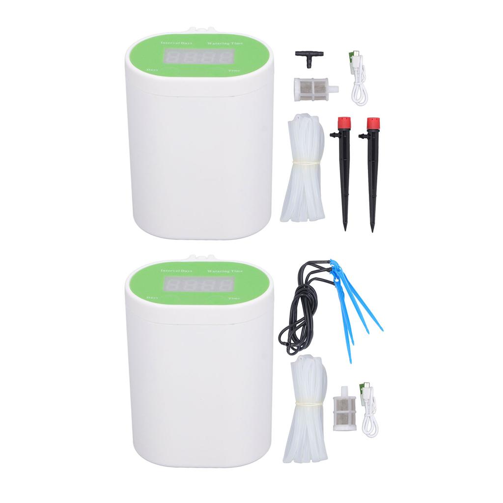 Автоматическая система полива ABS, комплект для самостоятельного полива в помещении с таймером для горшечных растений, зеленый