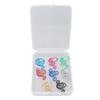 8 Pcs Crochet Ring Left Right Handed Adjustable Knitting Yarn Tension Ring Set with Storage Box