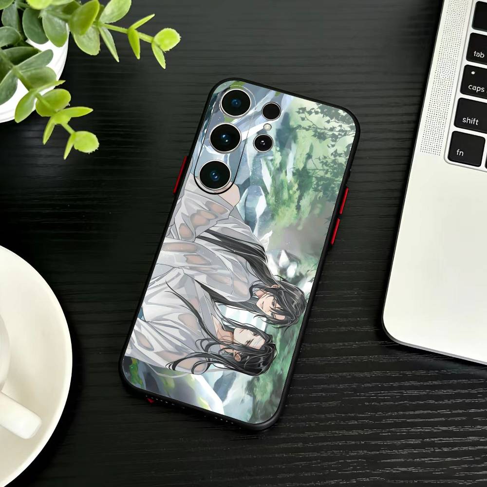 Чехол для телефона Grandmaster M-Демоническое Культивирование для Samsung S26, S25, S24, S23, S22, S21, S20, Ultra, Plus, FE Черный Мягкий Чехол