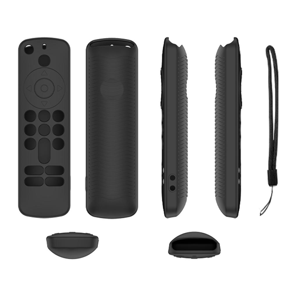 Silicone Remote Case Anti-Slip Protective Cover with Lanyard Protective Controller Sleeve Skin Remote Cover for Fire TV Stick HD