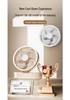 Foldable USB Fan with Mirror: Compact Multi-Functional Fan for Home, Office, or Dorm.