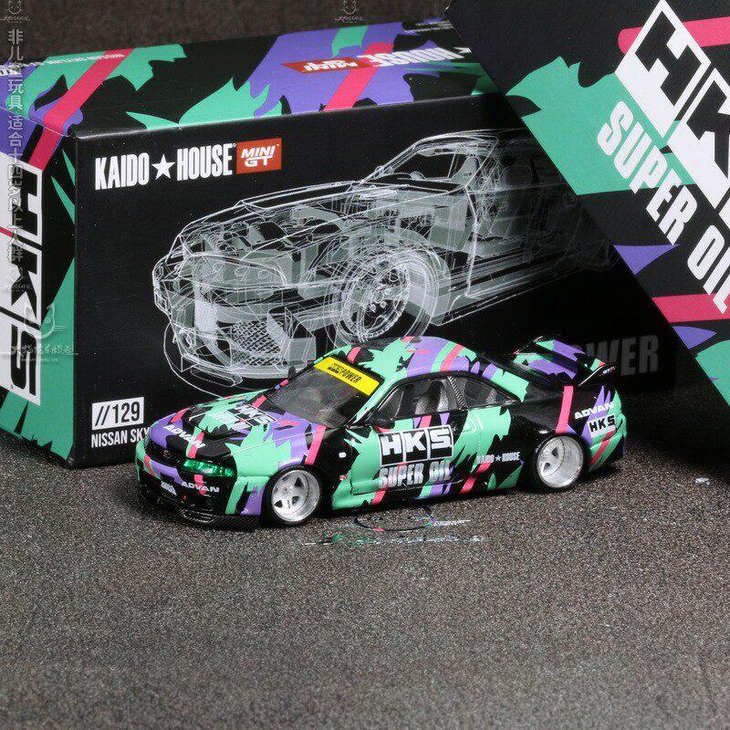 KAIDO HOUSE MINIGT 1/64 Honda NSX Открытый капот Симуляция Литье под давлением Сплав Модель автомобиля Коллекция Настольное украшение Игрушка для мальчика
