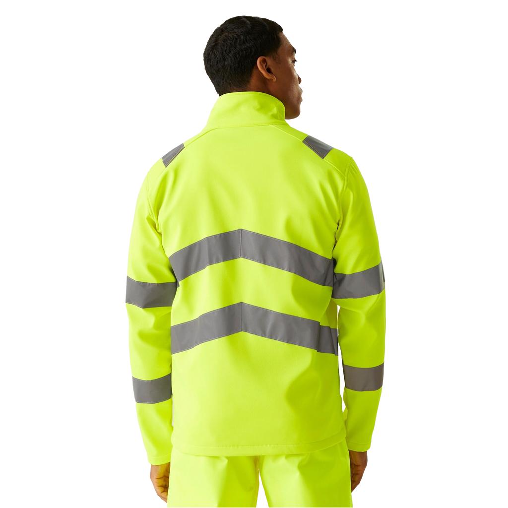 Regatta Professional Мужская профессиональная куртка Pro Contract Ablaze Hi-Vis из двухслойного софтшелла