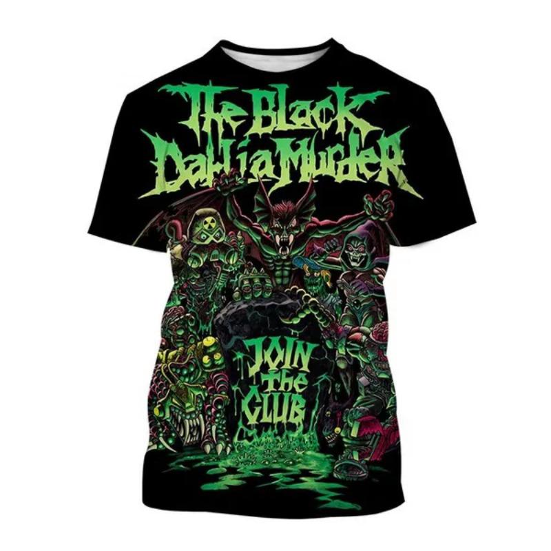 Новые футболки The Black Dahlia Murder 3D-печать Уличная мода Мужские Женские Модные Футболки с коротким рукавом Мужские Футболки Топы Мужская Одежда