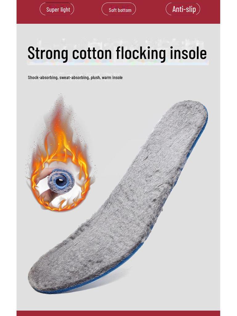 Мужские и женские зимние нескользящие полуботинки для ходьбы — толстые, теплые, с бархатной подкладкой, MX2066