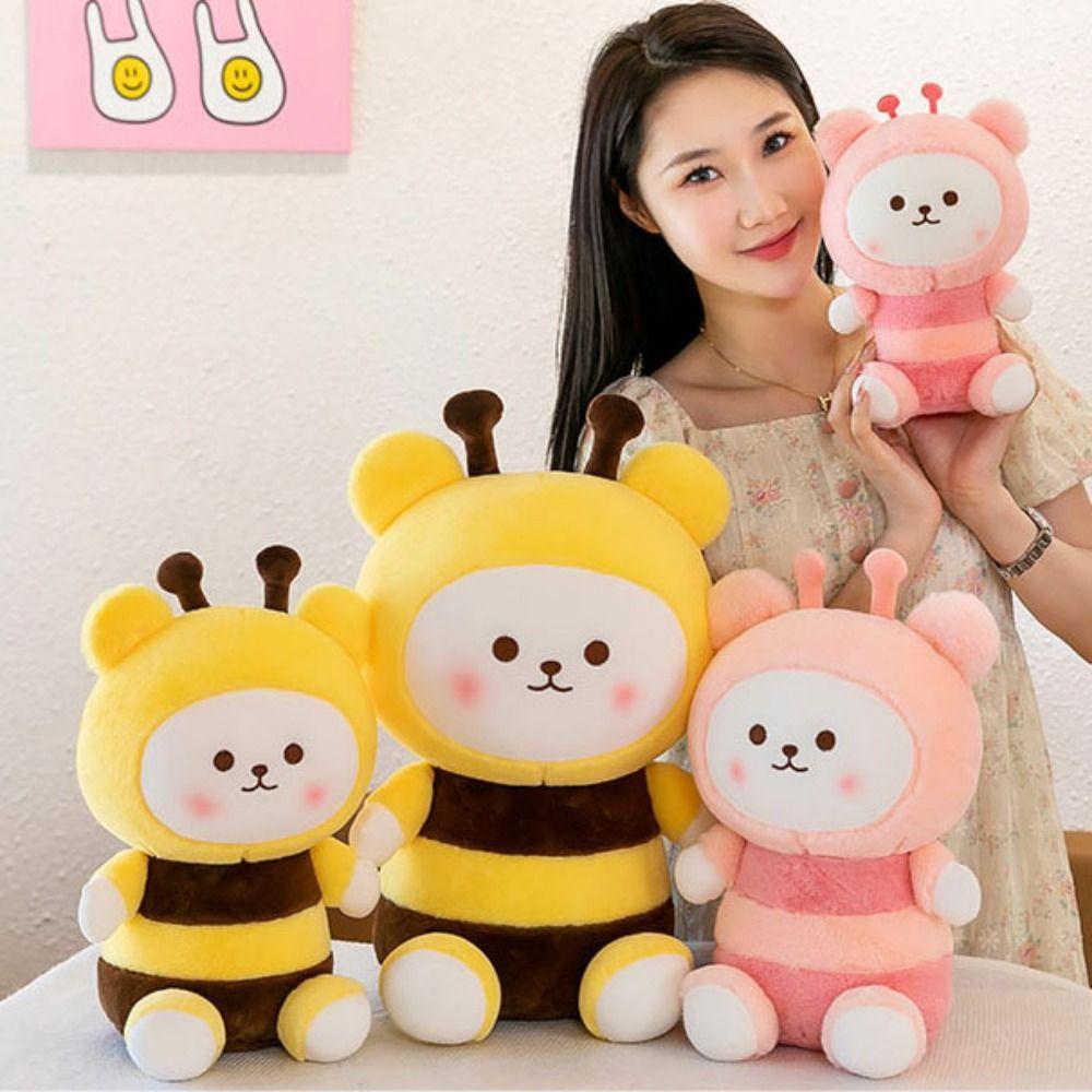 Bee Shape Bee Stuffed Toys Stuffed Bees Bear Plush Dolls Bee Doll Plush Toy Girls Toys