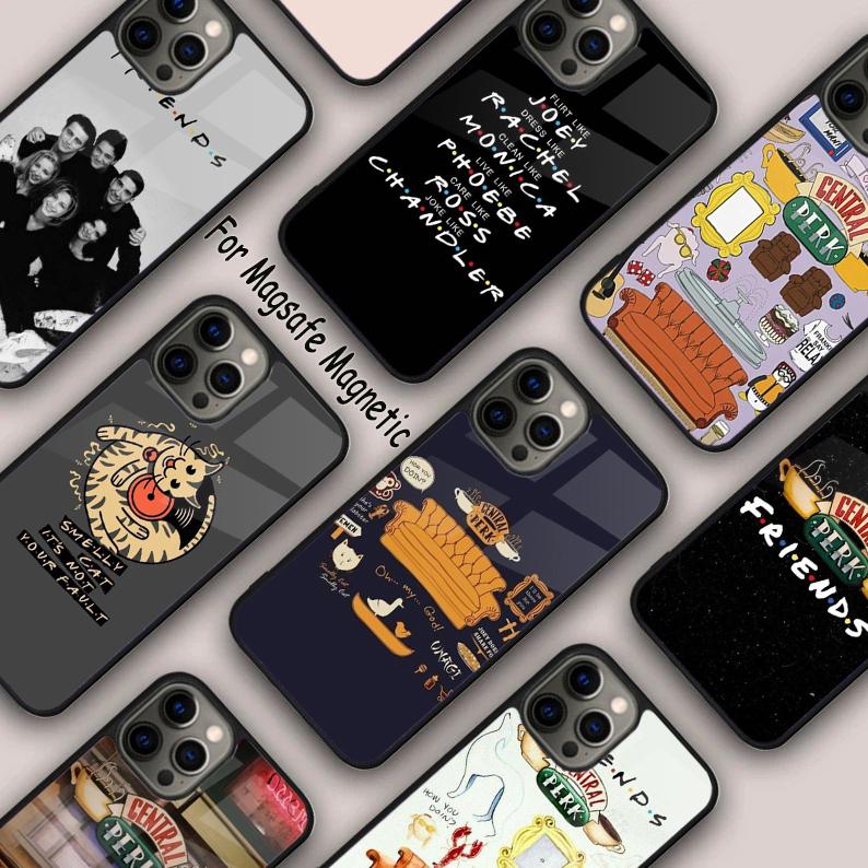 Central Perk Coffee friends Magnetic Phone Case For APPLE iPhone 17 Air 16 14 13 12 Pro Max 15 Plus Charge MagSafe Cover