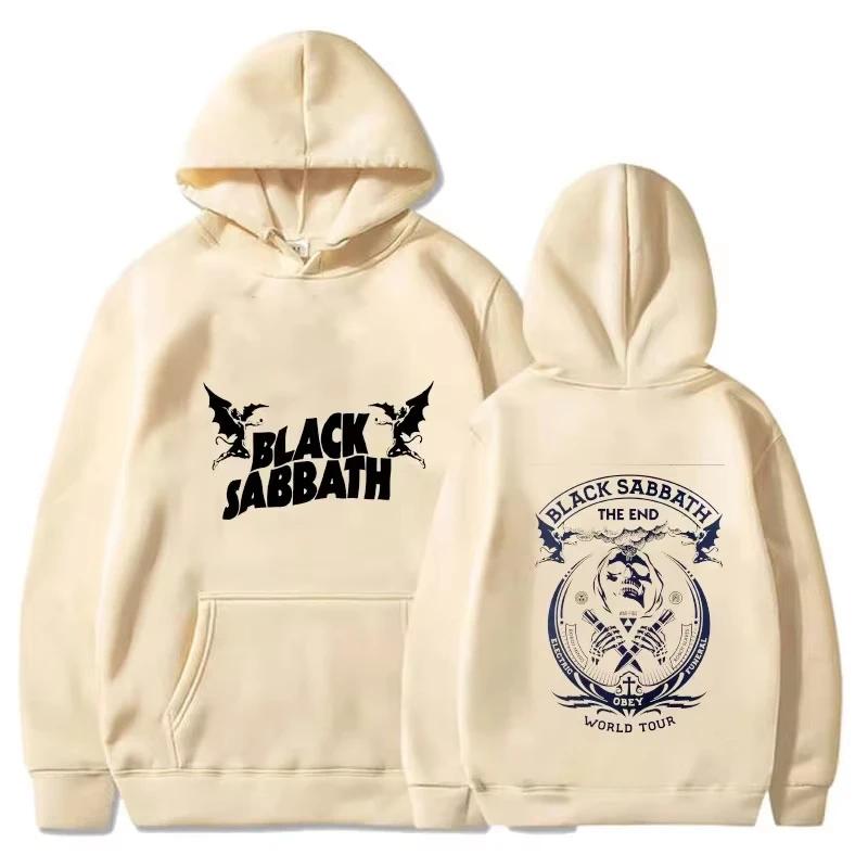 Autumn and winter hoodie printed men's wear, retro rock heavy metal band album concert Sabbath Music Black Sabbath