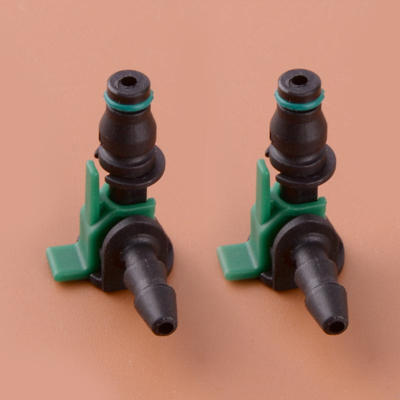 2Pcs Injector Leak Off Nozzle Return Connector Fit for Peugeot Ford Citroen Mazda