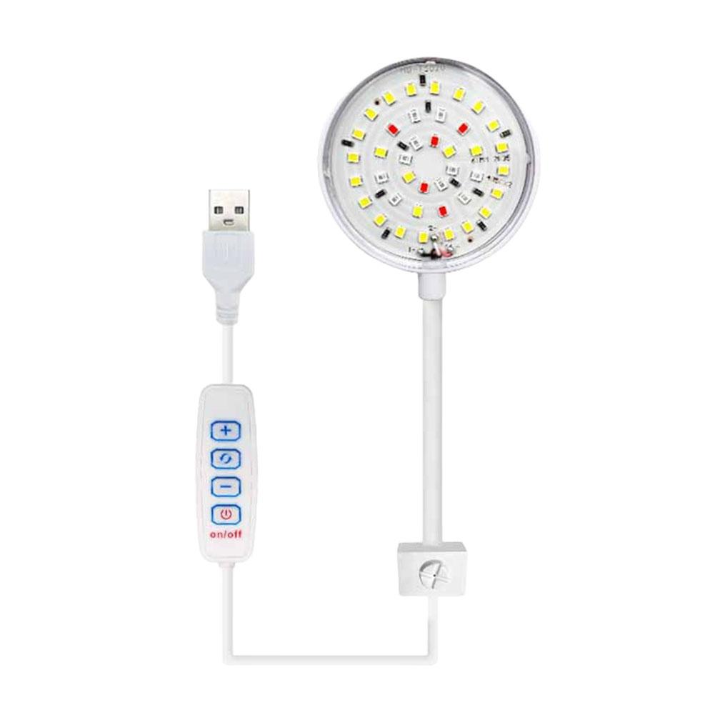 Светодиодная клипса для аквариума с регулируемым вращением на 360°, имитирующая солнечный свет, высокая яркость, энергосберегающая, USB, для водных растений